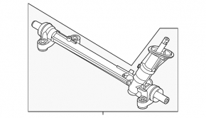 Steering rack Ford Escape MK4 20- hybrid, plug-In