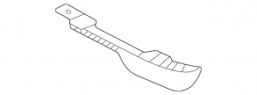 Left front bumper grille molding for Jaguar F-Pace 21-23 R-Dynamic, chrome