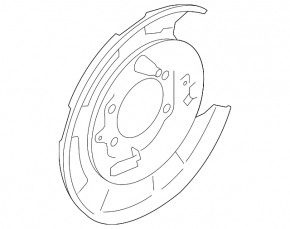 Brake Disc Cover Rear Left Subaru Outback 15-19