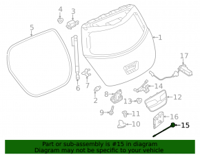 Camera side mirror right Nissan Rogue 14-20 without bracket