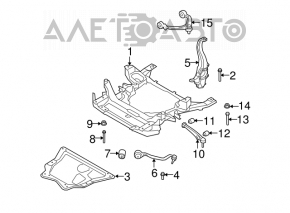 Metal engine guard for BMW X5 E70 07-13