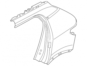 Quarter wing rear left Volvo XC40 19-25