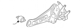 Mitsubishi Outlander 17-22 rear right axle, trailing arm