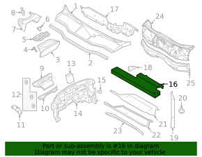 Front Crossmember Bracket for Audi E-Tron 19-23 (3 parts)