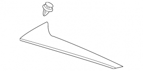 Left tailgate spoiler for the Audi E-Tron 19-23 Quattro