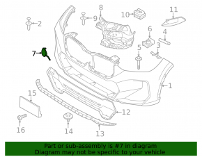 BMW X1 U11 24-26 Front Bumper Tow Hook Cap