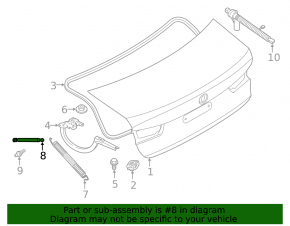 Shock absorber trunk lid BMW 3 G20 19-