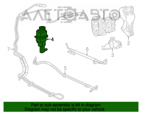 Power steering reservoir Chrysler 200 11-14 2.4 4-speed