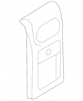 Rear center console trim for VW Tiguan 2009-2018, black, with pocket