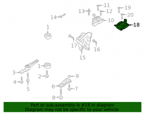 Engine mount left VW Jetta 19- 1.4T automatic transmission