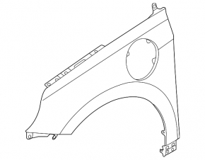 Front left fender Hyundai Ioniq 18-22 PHEV