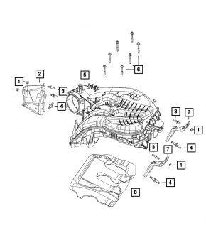 Jeep Cherokee KL 14-22 3.2 intake manifold