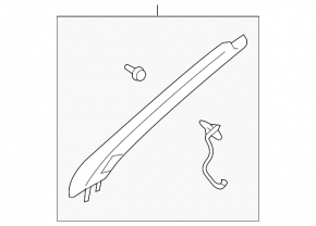 Mitsubishi Outlander 14-15 Upper Left Front Pillar Trim, Beige Plastic