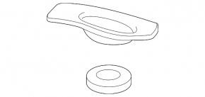 Radiator mount upper right Acura TLX 15-