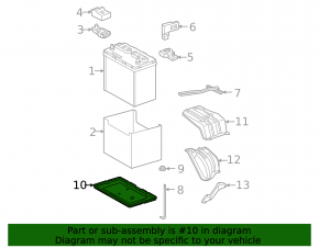 Battery stand Toyota Rav4 06-12