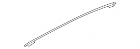Upper rear right door molding Kia Forte 19-24 4d chrome