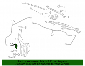 Chevrolet Volt 16 Washer Motor - TQPARTS