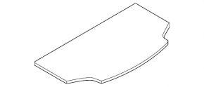 Nissan Leaf 11-12 trunk floor gray