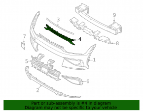 Kia EV6 22-24" radiator grille for the GT-Line camera