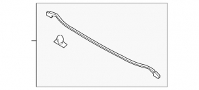 Kia Optima 11-15 center windshield wiper grille seal