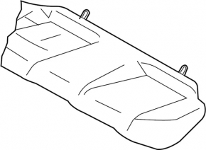 Rear row of seats 2 row Infiniti G25 G35 G37 4d 06-14 leather black