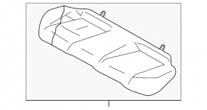 Rear row of seats 2 row Infiniti G25 G35 G37 4d 06-14 leather black