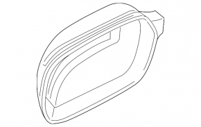 Right side mirror cover for Audi Q7 4L 10-15