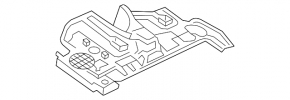 Driver's footwell trim Audi A4 B9 17-25 black