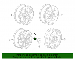 Wheel nut d19 M12x1.5 Chevrolet Bolt 17-