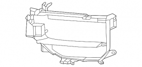 Front bumper grille right Porsche Cayenne 24-26 Sport, structure