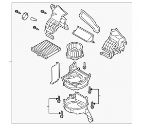 Right side heater assembly for Mazda 3 19-23, Japan built