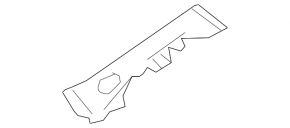Rear bumper mount right Mazda 3 14-18 BM