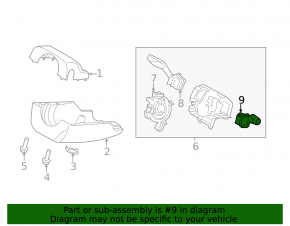 Steering column switch right Lincoln MKZ 13-16 type 2