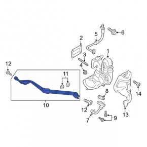 Turbo Cooling Pipes Ford Escape mk3 17-19 1.5T