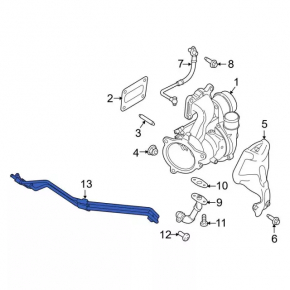 Turbo Cooling Pipes Ford Escape mk3 17-19 1.5T