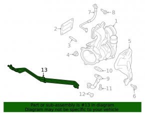 Turbo Cooling Pipes Ford Escape mk3 17-19 1.5T