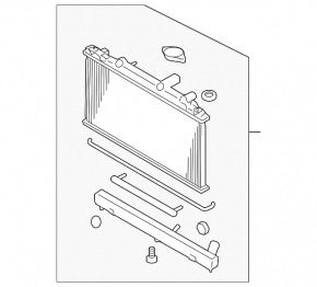 Radiator cooling water Mazda CX-7 06-09 TYC