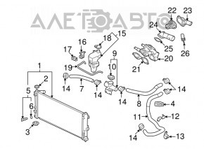 Mitsubishi Eclipse Cross 18-26 2.0 2.4 Coolant Expansion Tank Cap