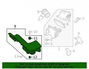 Air intake Infiniti QX60 13-20 3.5