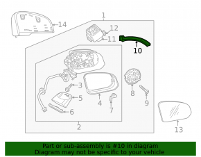 Turn signal mirror right Volvo XC40 19-25