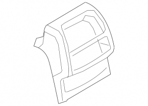 Audi A6 C7 12-18 rear center console trim, beige, bumpers