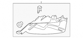 Headlight bracket right Audi Q7 4L 10-15 SIGNEDA