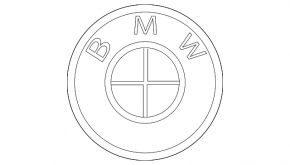 BMW 2 G42 22-25 hood emblem