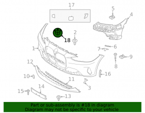 BMW 2 G42 22-25 hood emblem