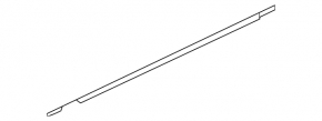 Mitsubishi Lancer 10-17 black door-glass molding, central, front left
