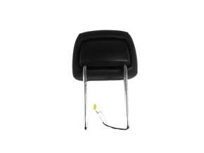 Front left headrest for Jeep Grand Cherokee WK2 14-22, black leather, scratches on plastic