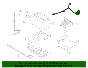 The battery wiring through the entire body of a BMW 5 F10 11-16 is cut off.