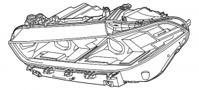 BMW X5 G05 24-26 LED Adaptive Right Front Headlight Assembly