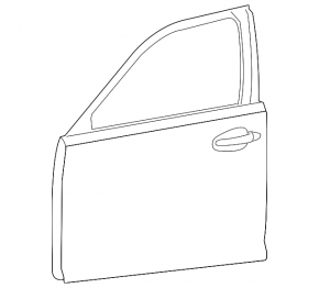 Door bare front right Lexus LS460 LS600h 07-12