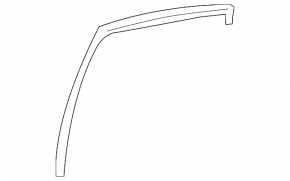Rear right window seal for Lexus LS460 LS600h 07-17